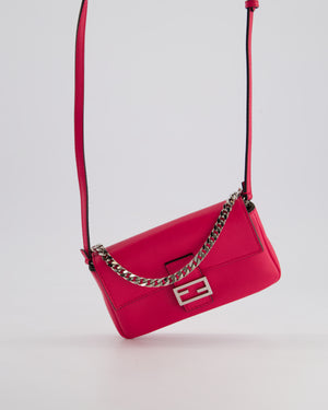 Fendi Fuchsia Pink Micro Baguette Bag with Palladium Hardware