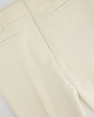 Tom Ford Cream Tailored Bootleg Trousers Size 36 (UK 6)