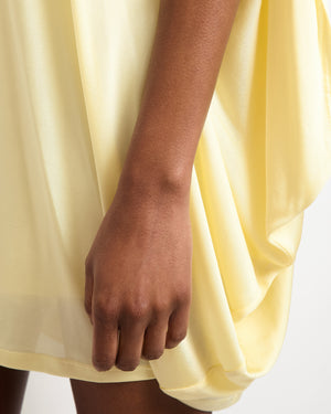 Loewe Sorbet Yellow Oversized Draped Dress Size S (UK 8)