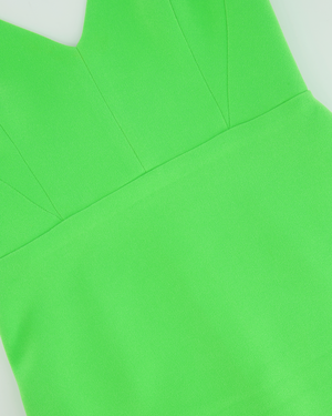 Alex Perry Neon Green Dress with Panel Detailing FR 38 (UK 10)