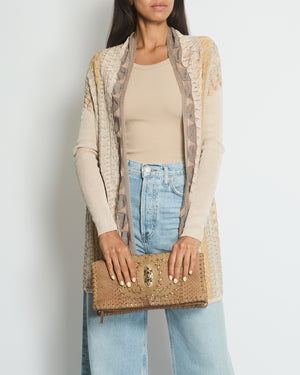 Missoni Beige Knitted Long Sleeve Cardigan IT 38 (UK 6)