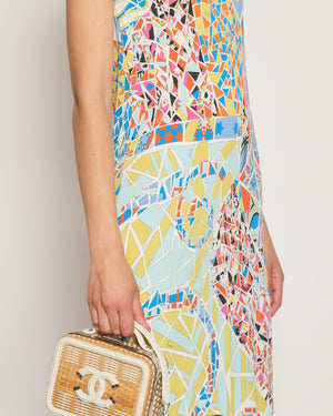 Emilio Pucci Multicolour Mosaic Print Midi Dress IT 46 (UK 14)