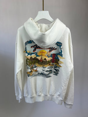 Givenchy White Sunset Printed Hoodie Size S (UK 8)