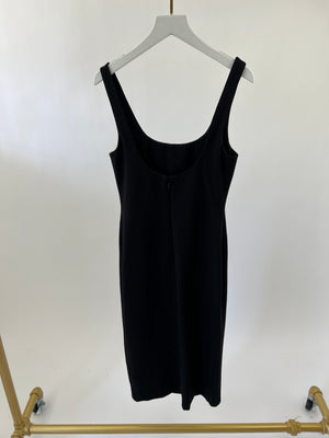 NBD Black Slip Dress with Split Detailing FR 36 (UK 8)