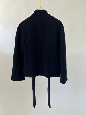 Chanel Navy 2008 Cruise Accent Jacket with Tassel Detailing FR 38 (UK 10)