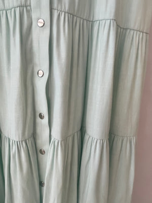 Like Yana Mint Green Short-Sleeves Maxi Dress Size S (UK 8)