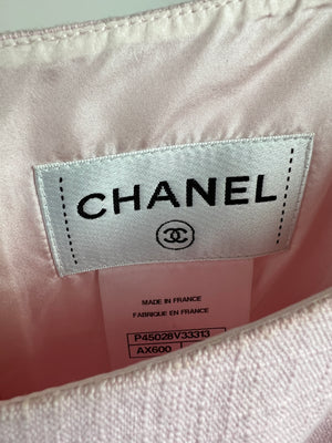 Chanel Pink Midi Sleeveless Dress with CC Detailing Size FR 40 (UK 12)