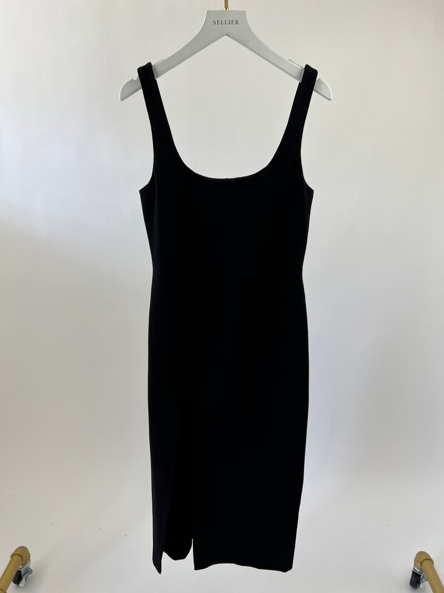 NBD Black Slip Dress with Split Detailing FR 36 (UK 8)