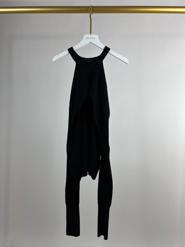 Dion Lee Black Cold Shoulder Knitted Top IT 38 (UK 6)