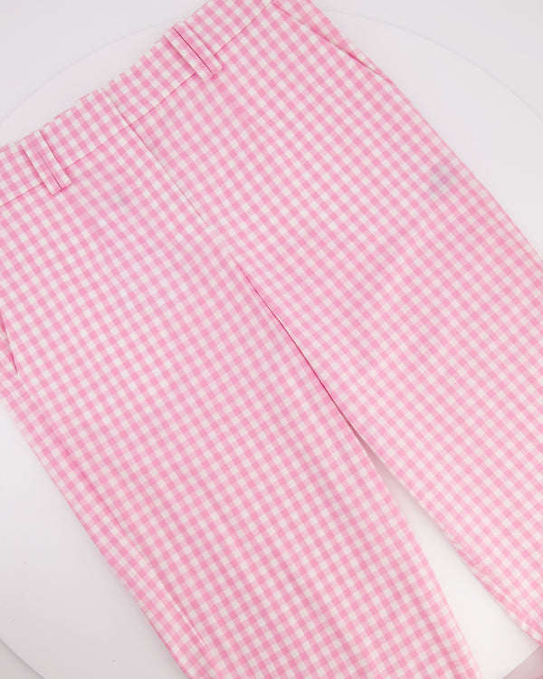 Balmain Pink Vichy Pants FR 38 (UK 10)