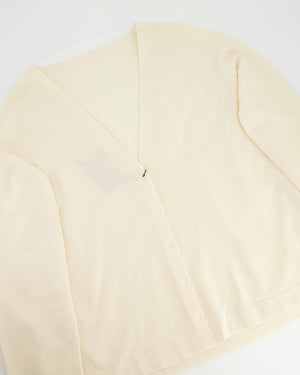 Alaïa Cream Wool Cardigan Size FR 38 (UK 10)