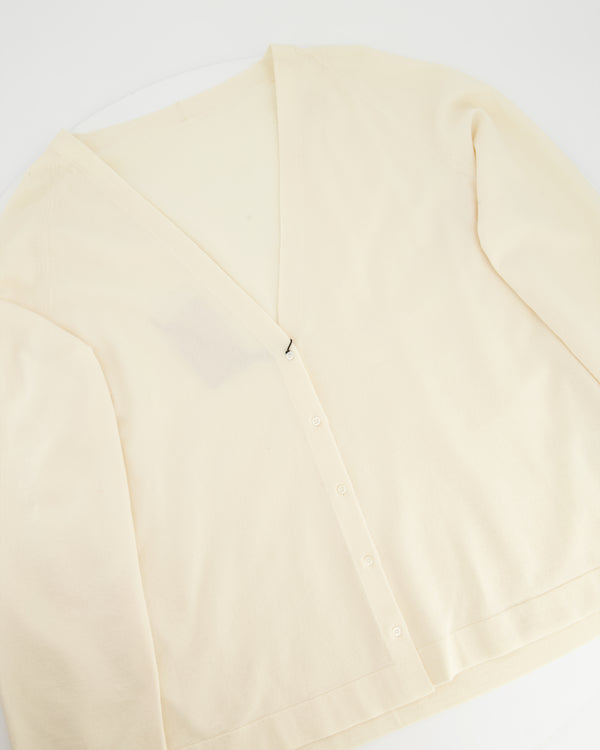 Alaïa Cream Wool Cardigan Size FR 38 (UK 10)