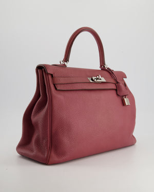 Hermès Kelly Bag 35cm in Bois De Rose Togo Leather With Palladium Hardware