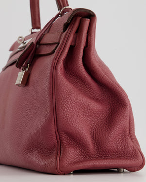 Hermès Kelly Bag 35cm in Bois De Rose Togo Leather With Palladium Hardware