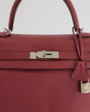 Hermès Kelly Bag 35cm in Bois De Rose Togo Leather With Palladium Hardware