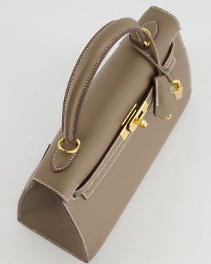 *HOLY GRAIL* Hermès Kelly 25cm Replica Jewelry
 in Etoupe Epsom Leather and Gold Hardware