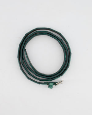 Loro Piana Emerald Green Croc Belt Size 90cm