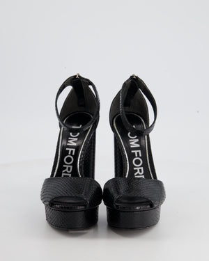 Tom Ford Black Phyton Platform Heels Size  EU 36