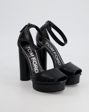 Tom Ford Black Phyton Platform Heels Size  EU 36