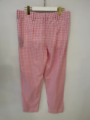 Balmain Pink Vichy Pants FR 38 (UK 10)