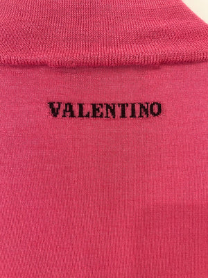 Valentino Pink High Neck Cashmere Jumper Size M (UK 10)