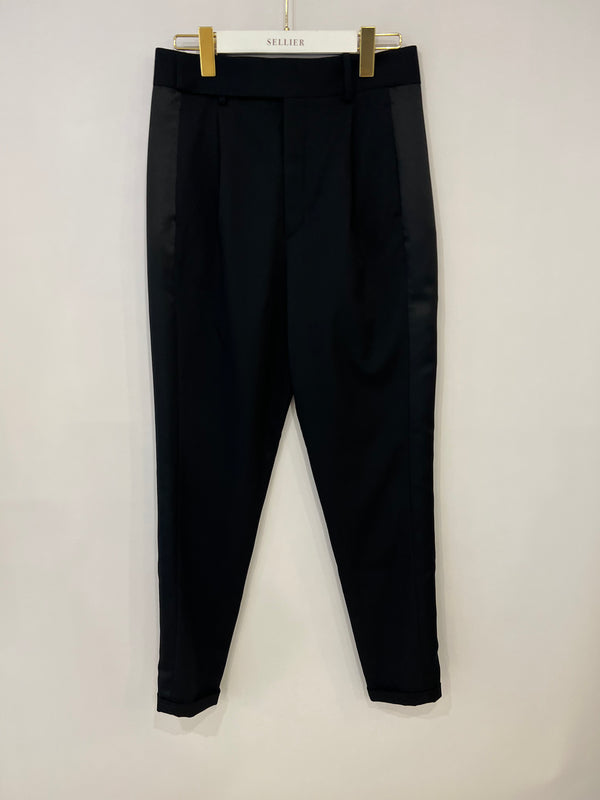 Saint Laurent Black Wool Pants Size FR 40 (UK 12) (Tall)