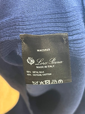 Loro Piana Silk Electric Blue Tank Top Size IT 40 (UK 8) RRP - £405