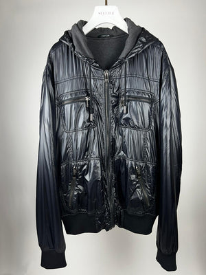 Dolce 
Gabbana Menswear Black Nylon Bomber Jacket IT 58 (UK 46)