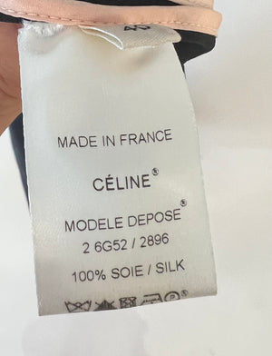 Celine Black Silk Mini Sleeveless Dress Size FR 40 (UK 12)