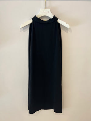 Celine Black Silk Mini Sleeveless Dress Size FR 40 (UK 12)