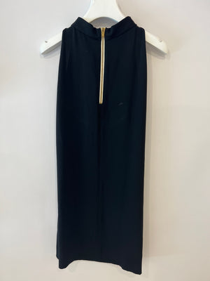 Celine Black Silk Mini Sleeveless Dress Size FR 40 (UK 12)