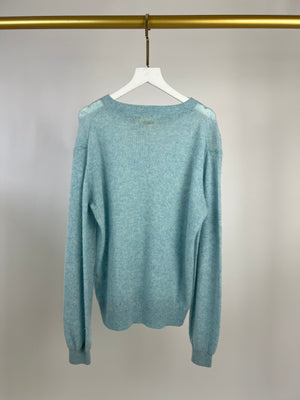 Khaite Baby Blue Cashmere Jumper Small (UK 10)