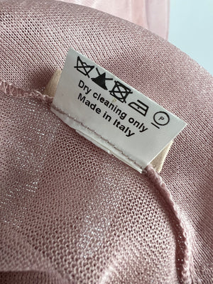 Alaïa Pink Silk Cardigan Size FR 38 (UK 10)