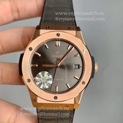 Perfect Wholesale Luxury Hublot Classic Fusion Titanium 45mm 511.OX.7081.LR WWF Rose Gold Anthracite Dial HUB1112