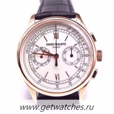 Replica Patek Philippe 5170R Chrono Rose Gold White Dial Lemania