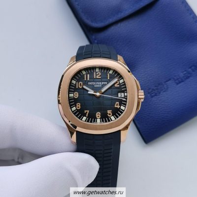 Fake Patek Philippe Aquanaut 5167 3KF Rose Gold Blue Dial 324SC