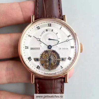 Perfect Replica Breguet Classique Complication 5317BR/12/9V6 BGF Rose Gold Silver Dial Tourbillon