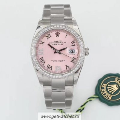 NEW Wholesale Luxury Rolex Datejust 36 126233 EWF SS  Diamond Pink Dial 3235