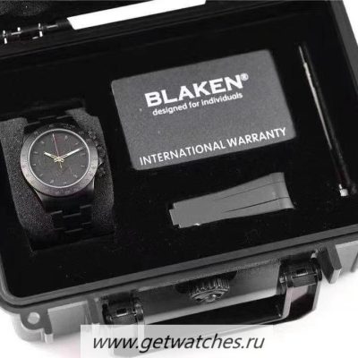 Fake Rolex Daytona Blaken IPKF PVD SS 904L Black Dial 4130