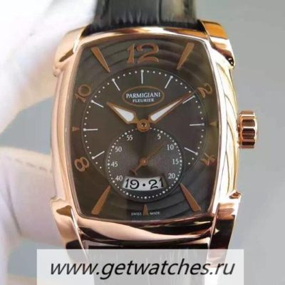 Perfect Replica Parmigiani Fleurier Kalpa Grande Rose Gold Black Dial 331