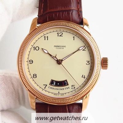 High Quality Parmigiani Fleurier Toric PFC423 ERF Rose Gold Beige Dial PF331
