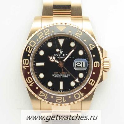 Best Price Rolex GMT-Master II 126715 CHNR ARF SS 904L With 24K Rose Gold Wrapped Black Dial 2836
