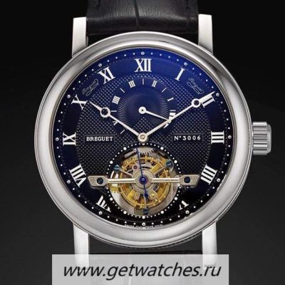 Copy Breguet Jubilee Tourbillon 5 Days Reserve SS Black Dial Tourbillon