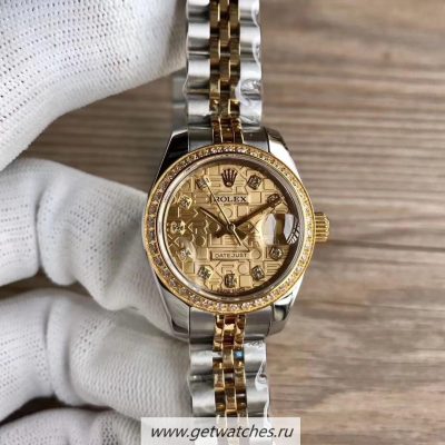 Wholesale Luxury Rolex Ladies Datejust 28 279383 BR 28mm WF SS  Yellow Gold Dial 2671