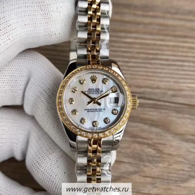 Wholesale Luxury Rolex Ladies Datejust 28 279383 BR 28mm WF SS  Yellow Gold Mother Of Pearl Dial 2671
