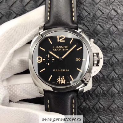 Fake Panerai Luminor Marina 8 Days PAM 510 ZF SS Black Dial P5000