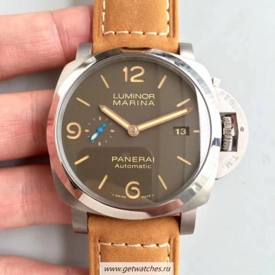 Perfect Replica Panerai Luminor Black Seal Left-Handed 8 Days PAM 649 PVD Black Dial P5000