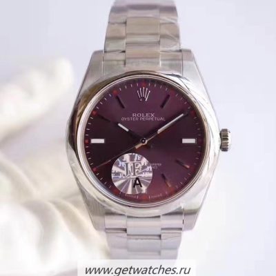NEW Replica Rolex Oyster Perpetual 39 114300 JF SS Red Dial 3132