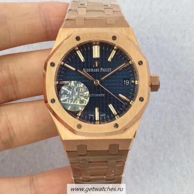 High Quality Audemars Piguet Royal Oak 15450 JF Rose Gold Blue Dial 3120
