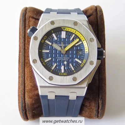 Shop Audemars Piguet Royal Oak Offshore Diver 15710 JF V8 SS Blue Dial 3120